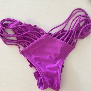 Luli Fama Multi-strap Ruched Back Bottom